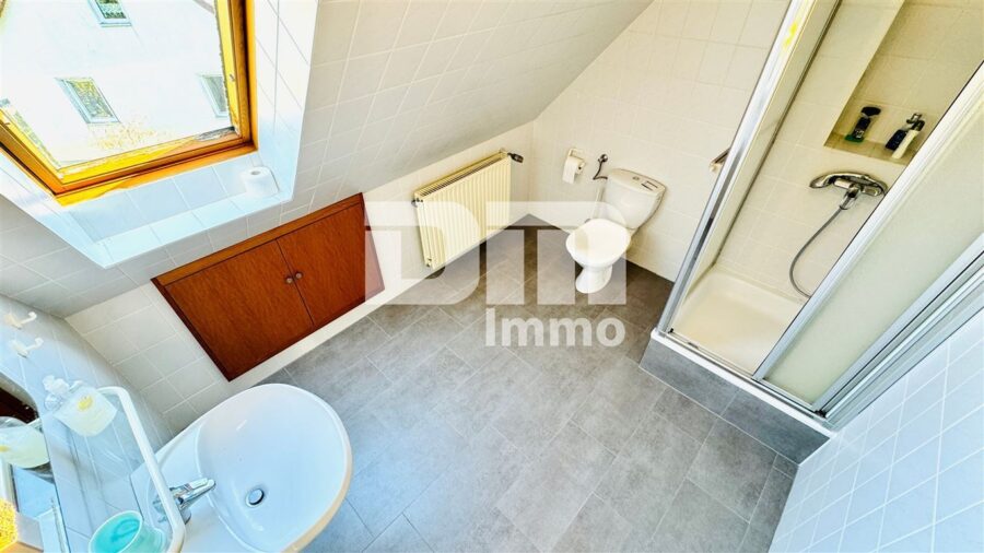 Großer Dreiseithof mit 2 bis 3 Wohneinheiten, 3 Nebengebäuden + großem Grundstück - DG Gebäudeteil 1 / Bad / Dusche